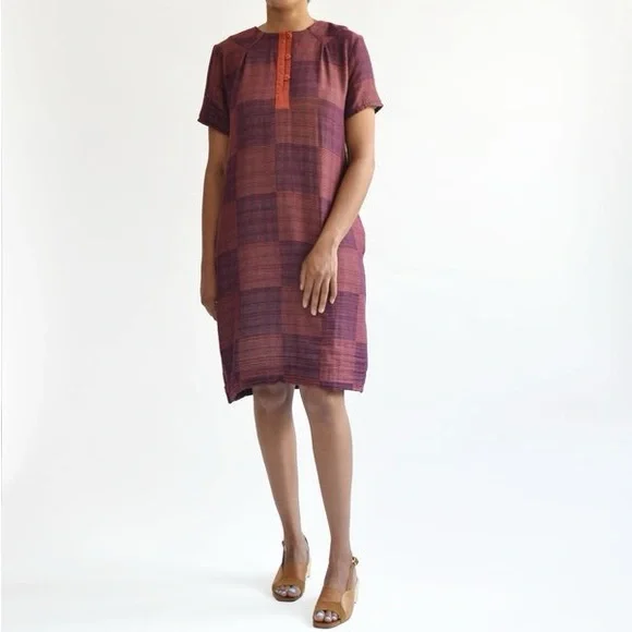 Ace & Jig Billie Jean dress in carberet size xs 100% cotton